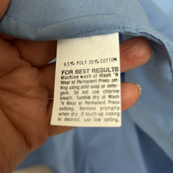 3/$40 NWOT Flying Cross Uniform Shirt Blu Poplin Fire EMT Military Airline Retro - Picture 9 of 10